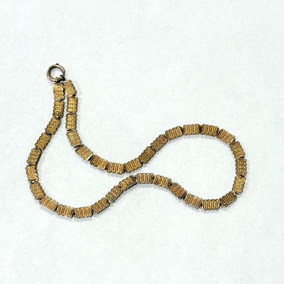 Vintage Antique Book Chain 18” Reversible Rolled Gold Plated Necklace - Picture 15 of 16